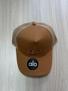 Alo Yoga Streetwear Trucker Hat✨ Gravel Color Adjustable Cap